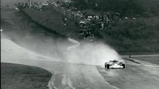Oct. 10, 1976 - Andretti wins japan GP, but Hunt wins world racing title: Despite suicidal weather James Hunt of Britain clinched the world racing drivers championship at the Fuji speedway in Colombo, as he drove his Melaren into third place in the Japan formula one race won by Mario Andretti of U.S.A in a Lotus. Niki Lauda of Austria the defending champion dropped out of the race after the second Lap, Saying the speedway was too dangerous owing to rain and fog. and he could not see. The cars competing finished the 73 laps as dusk was falling. James Hunt of Britain in his Mclaren leads the field as his speeding car sends up clouds of spray from the rain soaked speedway, despite the rain 72,000 turned out to see the race. PUBLICATIONxINxGERxONLY - ZUMAk09OCT 10 1976 Andretti Wins Japan GP but Hunt Wins World Racing Title despite Suicidal Weather James Hunt of Britain clinched The World Racing Drivers Championship AT The Fuji Speedway in Colombo As he Drove His  into Third Place in The Japan Formula One Race Won by Mario Andretti of U S a in a Lotus Niki Lauda of Austria The Defending Champion dropped out of The Race After The Second Lap saying The Speedway what Too Dangerous Owing to Rain and Fog and he Could Not Lake The Cars competing finished The 73 laps As Dusk what Falling James Hunt of Britain in His McLaren leads The Field As His Speeding Car sends up Clouds of Spray from The Rain soaked Speedway despite The Rain 72 000 turned out to Lake The Race PUBLICATIONxINxGERxONLY ZUMAk09