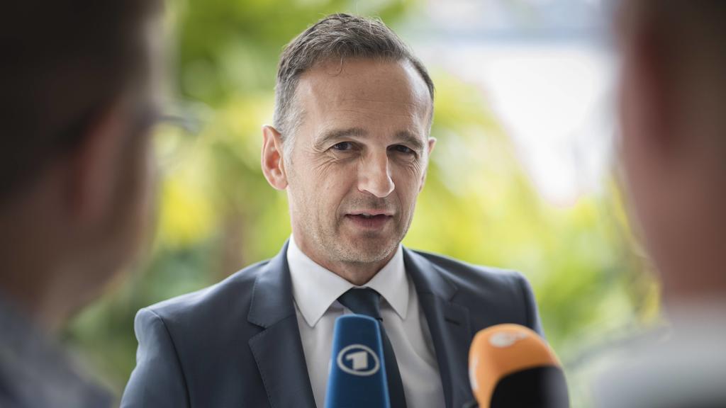 Bundesaussenminister Heiko Maas SPD im Gespraech mit der Presse in Kinshasa, 05.09.2019. Kinshasa Congo Foreign Minister Heiko Maas SPD in talks with the press in Kinshasa, 05 09 2019 Kinshasa Congo PUBLICATIONxINxGERxSUIxAUTxONLY Copyright: xXande