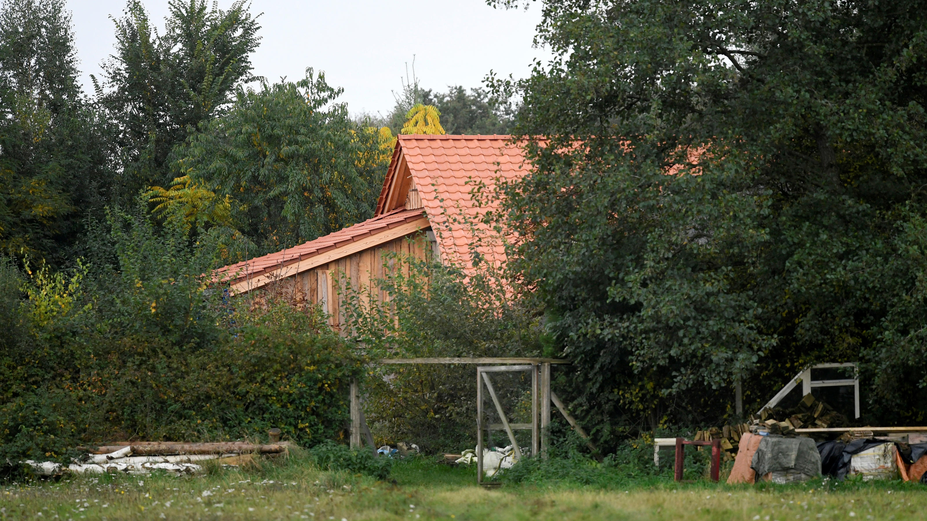 A view of a remote farm where a family spent years locked away in a cellar, according to Dutch broadcasters' reports, in Ruinerwold, Netherlands October 15, 2019. REUTERS/Piroschka van de Wouw