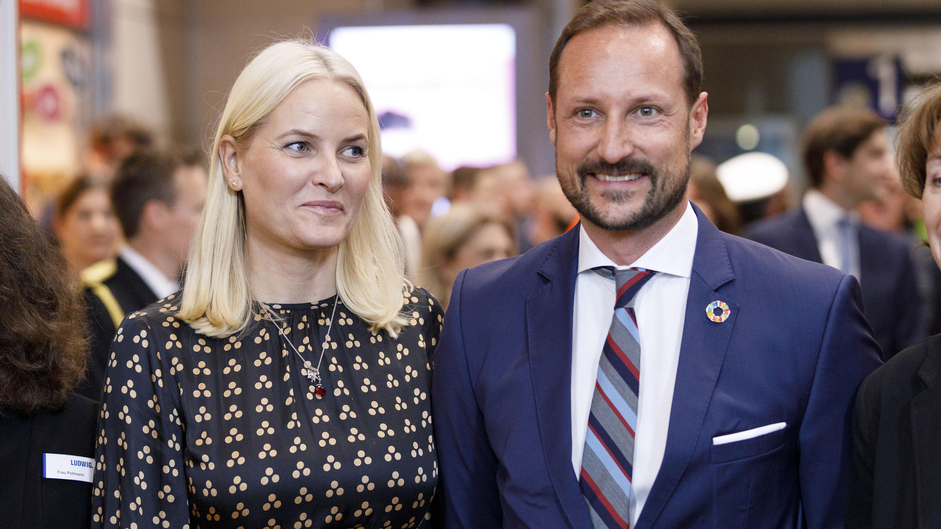 Kronprinzessin Mette-Marit und Kronprinz Haakon von Norwegen auf Deutschlandbesuch.