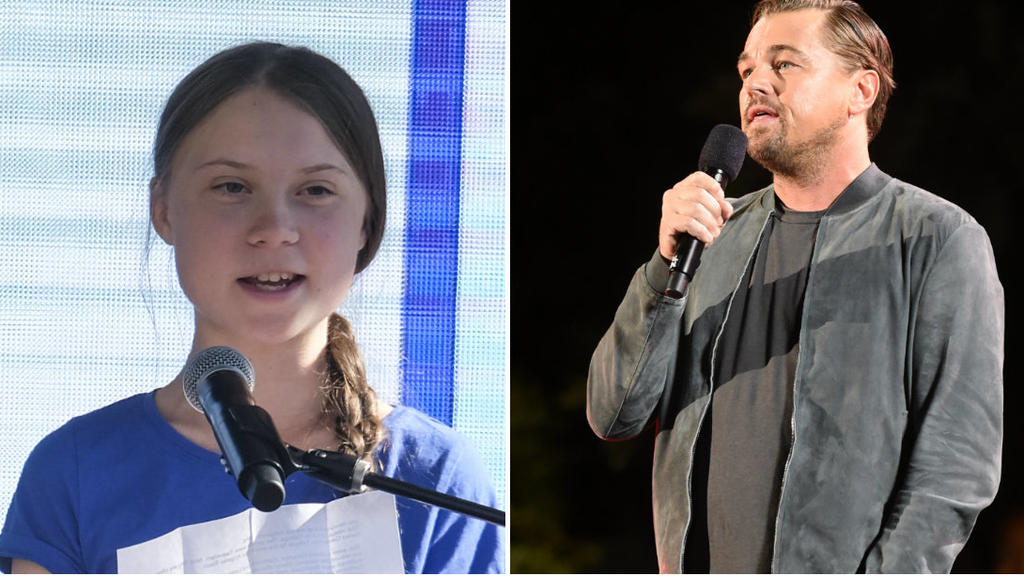 Promis wie Leonard DiCaprio unterstützen Thunberg im Kampf gegen die Klimakrise.