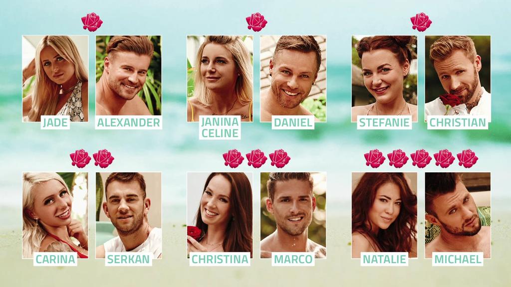 Diese Paare haben sich in der fünften Woche von "Bachelor in Paradise" gefunden.