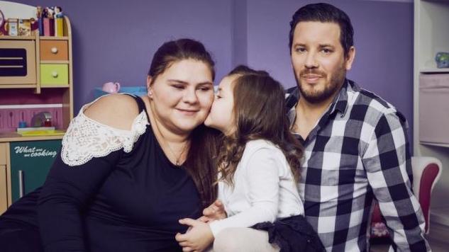 Sylvana Wollny und ihre kleine Familie