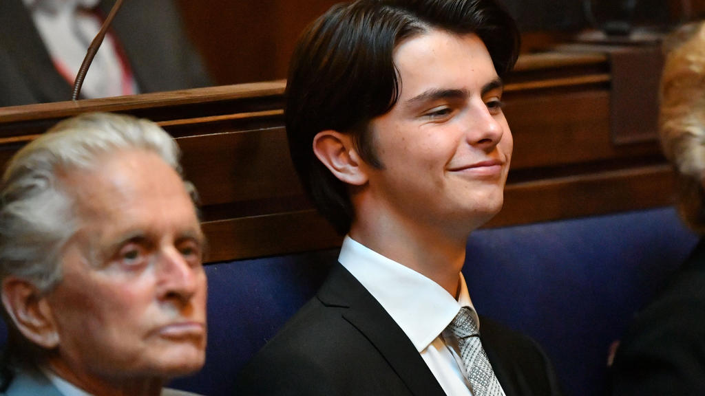 Wie der Vater, so der Sohn: Michael Douglas und Sohn Dylan Douglas, 2019.