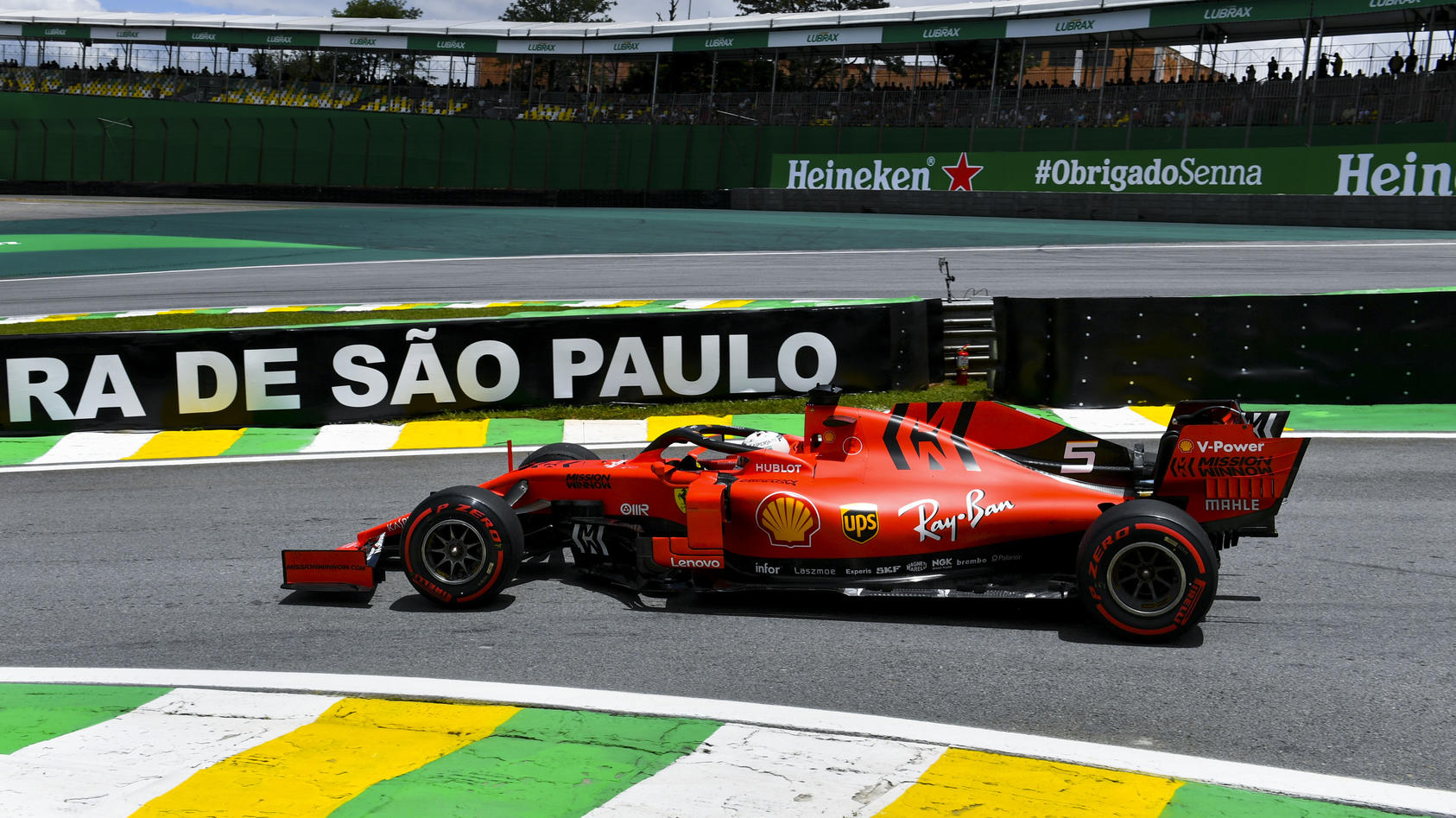 2019 Brazilian GP SAO PAULO, BRAZIL - NOVEMBER 16: Sebastian Vettel, Ferrari SF90 during the 2019 Formula One Brazilian
