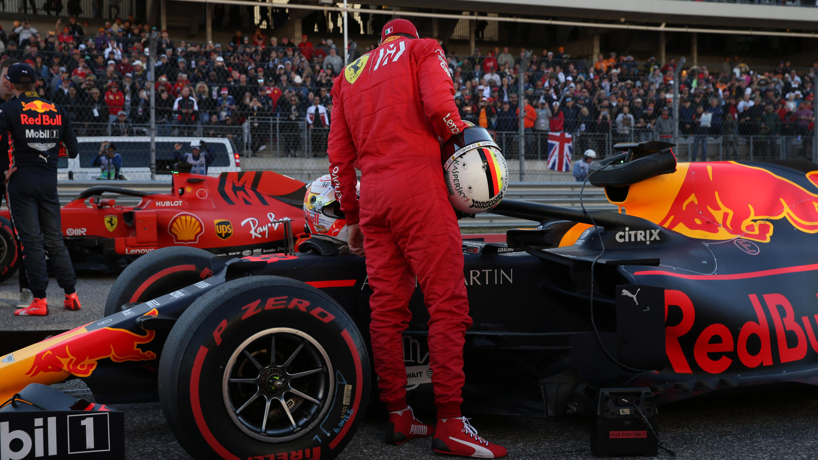 Vettel und Verstappen