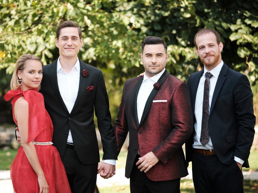 V.l.: Kira (Barbara Prakopenka), Ringo (Timothy Boldt), Easy (Lars Steinhöfel), Tobias (Patrick Müller)