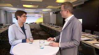 CDU-Chefin Annegret Kramp-Karrenbauer im RTL/n-tv Frühstart vor dem Bundesparteitag der CDU