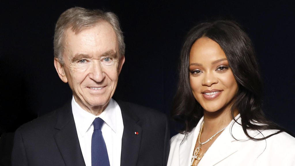 Rihanna mit LVMH-Geschäftsführer Bernard Arnault