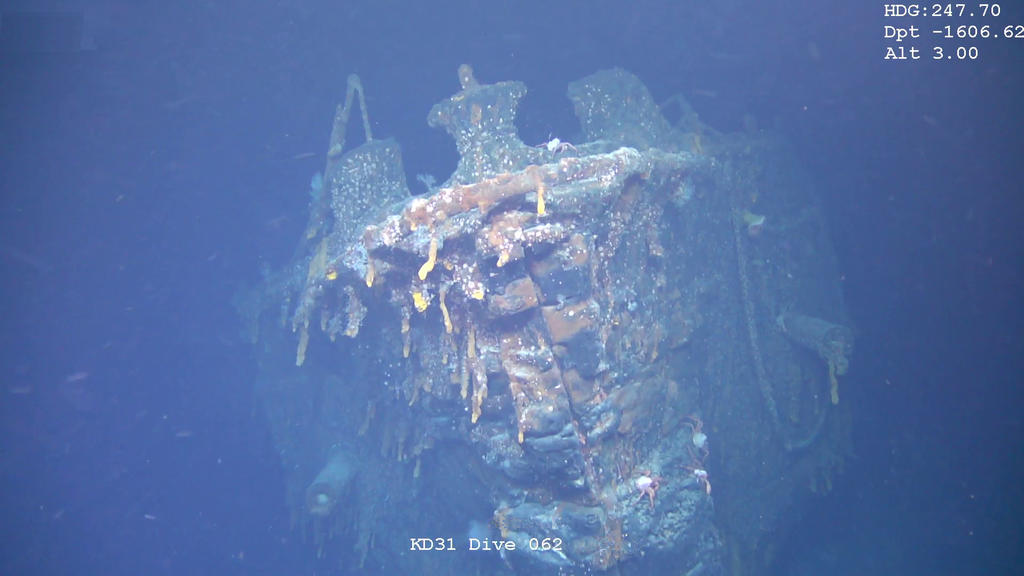 HANDOUT - 05.12.2019, Großbritannien, Falklandinseln: Das undatierte Bild zeigt den Wrack der «SMS Scharnhorst» im Atlantik vor den Falklandinseln. Britische Forscher haben eigenen Angaben zufolge den im Ersten Weltkrieg versenkten Panzerkreuzer im S