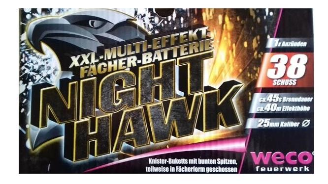 Rückruf von Feuerwerkskörpern: Night Hawk von Weco