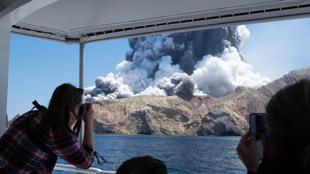 Erdbeben Der Starke 5 3 In Neuseeland Einen Nach Dem Vulkanausbruch Auf White Island