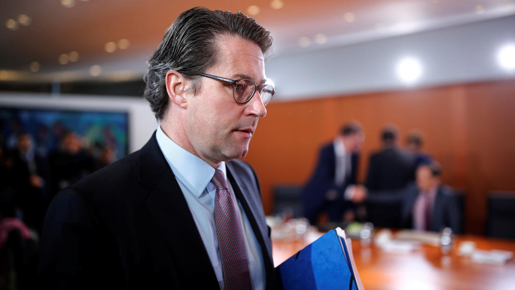 German Transport Minister Andreas Scheuer arrives for the weekly cabinet meeting at the Chancellery in Berlin, Germany, December 11, 2019. REUTERS/Hannibal Hanschke