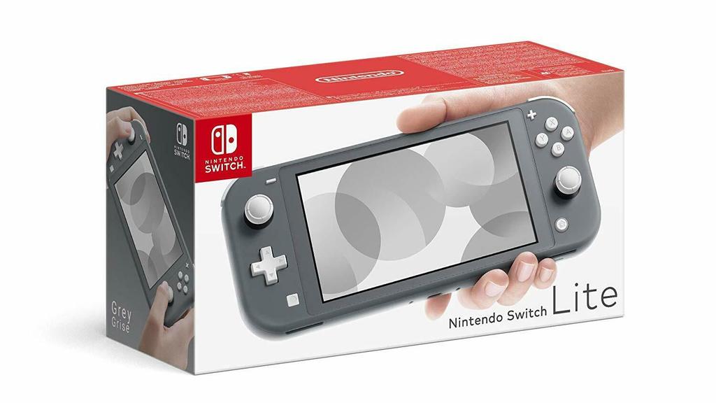 Nintendo Switch Lite in grau.