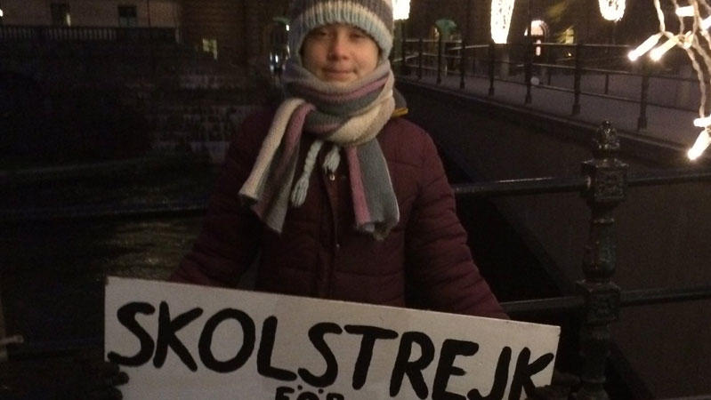 Greta Thunberg an ihrem 17. Geburtstag