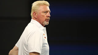 BRISBANE, AUSTRALIA - JANUARY 03: Team Germany coach Boris Becker looks on during day one of the 2020 ATP Cup Group Stage at Pat Rafter Arena on January 03, 2020 in Brisbane, Australia. (Photo by Jono Searle/Getty Images)