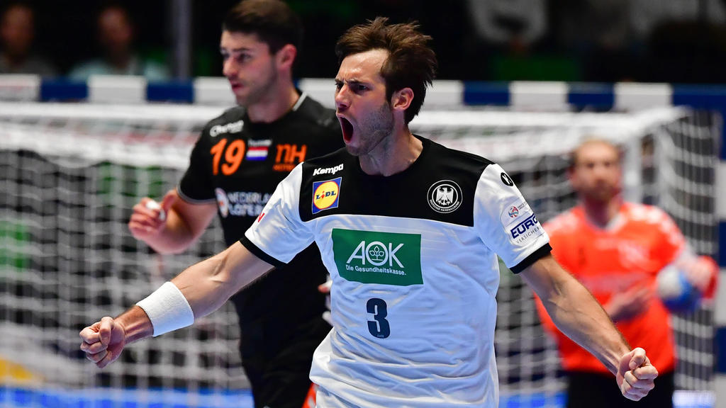 Handball-EM Deutschland - Niederlande am 09.01.2020 in der Nye Nidarohallen in Trondheim Uwe GENSHEIMER Deutschland *** Handball EM Germany Netherlands on 09 01 2020 in the Nye Nidaro halls in Trondheim Uwe GENSHEIMER Germany xMNx
