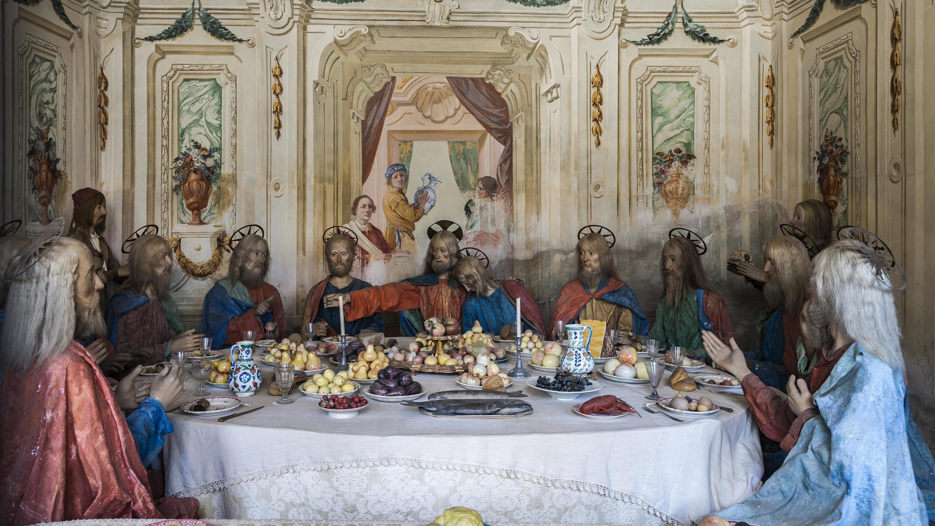 Jesus mit seinen Jüngern beim letzten Abendmahl