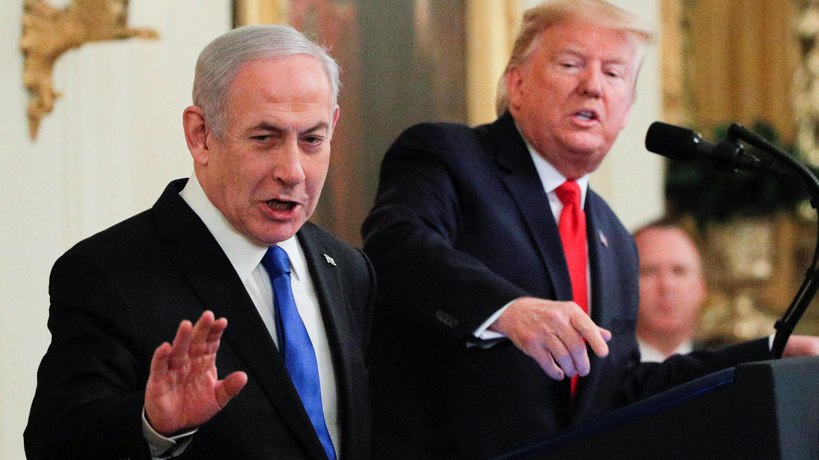 US-Präsident Donald Trump sieht in seinem Nahost-Plan nach eigenen Angaben eine Zwei-Staaten-Lösung für Israel und die Palästinenser vor.