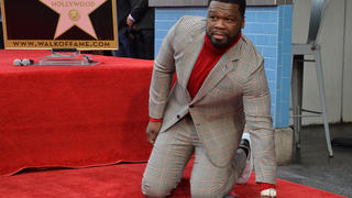  American singer, songwriter, rapper, actor, television producer, entrepreneur, and investor Curtis 50 Cent Jackson touches his star during an unveiling ceremony honoring him with the 2,686th star on the Hollywood Walk of Fame on Thursday, January 30, 2020 in Los Angeles. PUBLICATIONxINxGERxSUIxAUTxHUNxONLY LAP2020013006 JIMxRUYMEN
