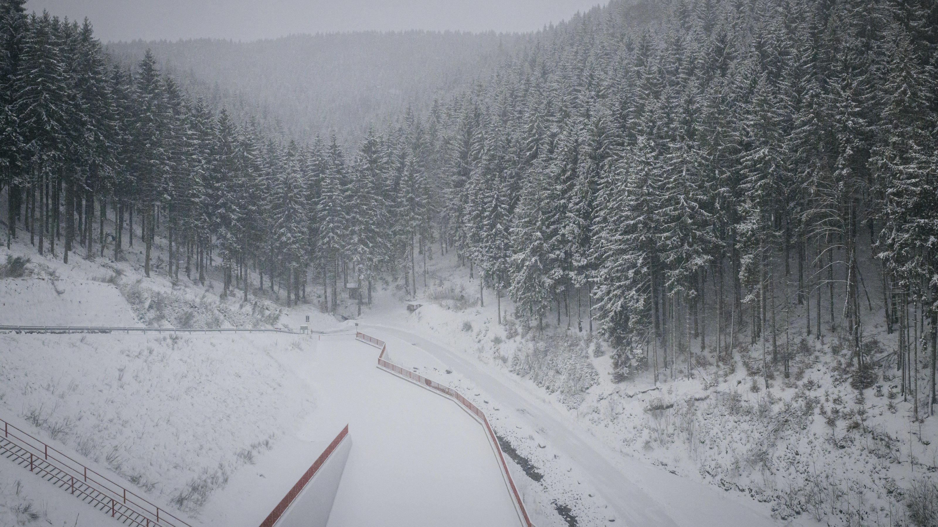  Schneebedeckter Wald in Thueringen. 12.02.2020. Thueringen Deutschland *** Snow-covered forest in Thuringia 12 02 2020 Thuringia Germany PUBLICATIONxINxGERxSUIxAUTxONLY Copyright: xFelixxZahn/photothek.netx