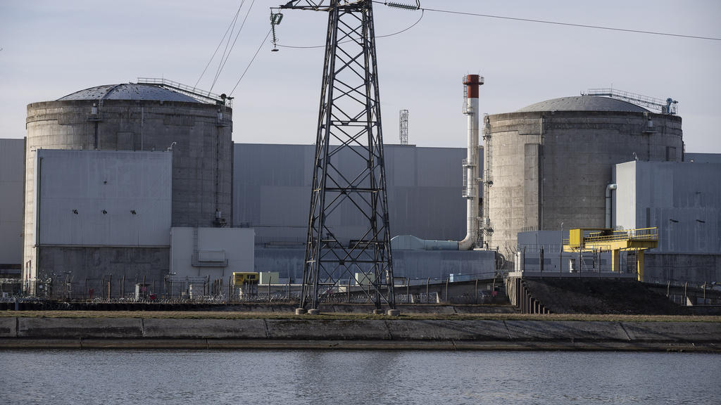 The nuclear complex in Fessenheim, eastern France, Friday Feb. 21, 2020. France is to shut down its oldest nuclear complex by the end of June. The French Prime Minister Edouard Philippe said in a statement on Wednesday that the first phase of the shu