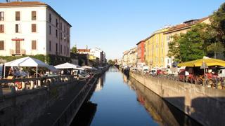 Kanal Naviglio Grande in Mailand