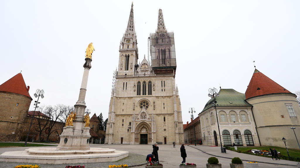 Kathedrale von Zagreb nach dem Erdbeben