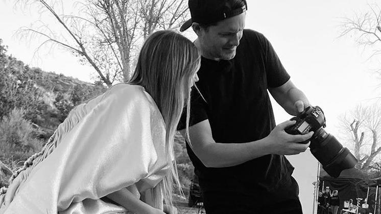 Leni Klum bei ihrem ersten Foto-Shooting mit Derek Kettela.