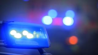 Polizeiauto mit Blauchlicht