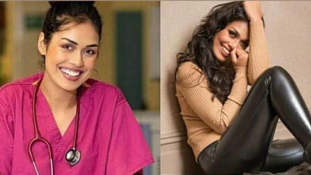 Miss England Bhasha Mukherjee tauscht Krone gegen Mundschutz und Kittel
