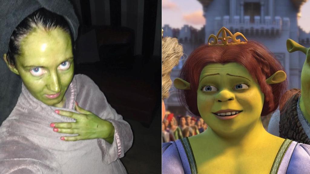 Giftgrün: Jenni Coleman sah nach einer Selbstbräuner-Aktion wie Fiona aus dem Film "Shrek" aus.