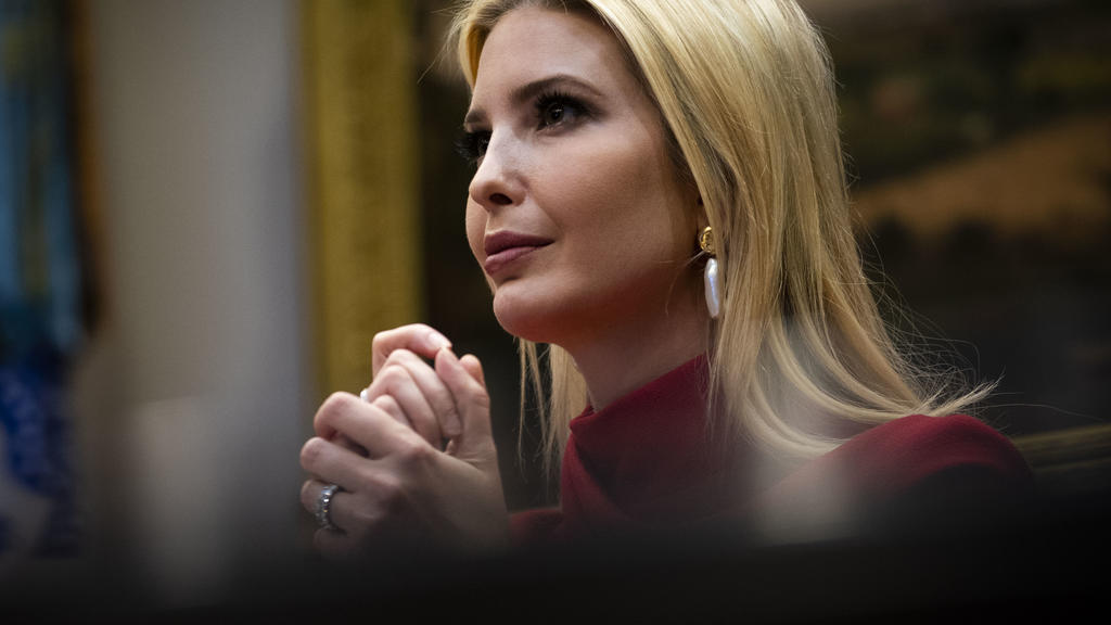 United States President Donald J. Trump with United States Secretary of the Treasury Steven T. Mnuchin and First Daughter and Advisor to the President Ivanka Trump as they participate in a Small Business Relief Update, Tuesday, April 7, 2020. Preside