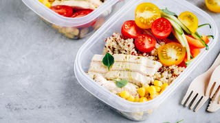 Meal-Prep-Box aus Plastik