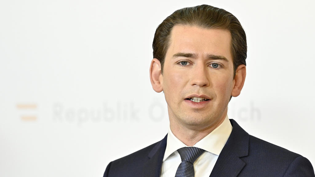 24.03.2020, Österreich, Wien: Sebastian Kurz, Bundeskanzler von Österreich, spricht im Rahmen der Pressekonferenz «Aktuelles zum Coronavirus». Die österreichische Bundesregierung will die Wirkungen ihrer strikten Maßnahmen gegen die Coronavirus-Pande