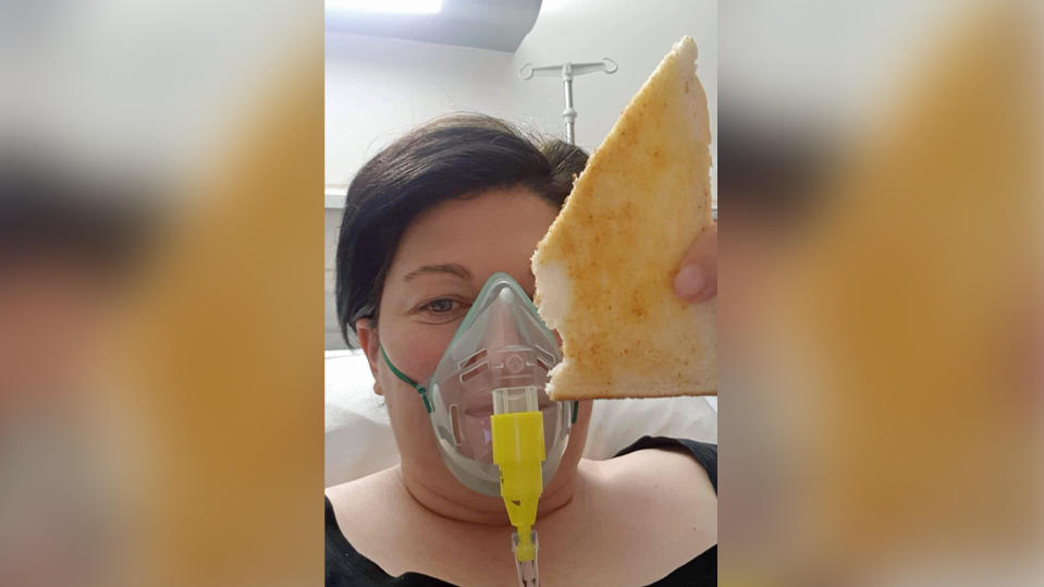 Kurz nach diesem Foto kam Danielle Martin auf die Intensivstation.