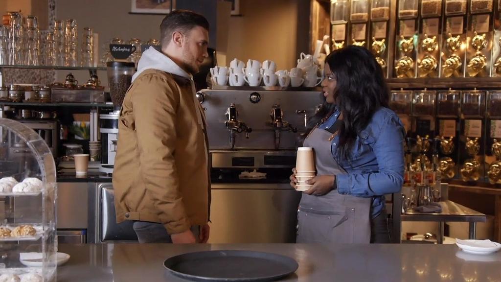 Ronny und Rachel im New Yorker Café.