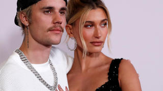 FILE PHOTO: Singer Justin Bieber and his wife Hailey Baldwin pose at the premiere for the documentary television series "Justin Bieber: Seasons" in Los Angeles, California, U.S., January 27, 2020. REUTERS/Mario Anzuoni/File Photo