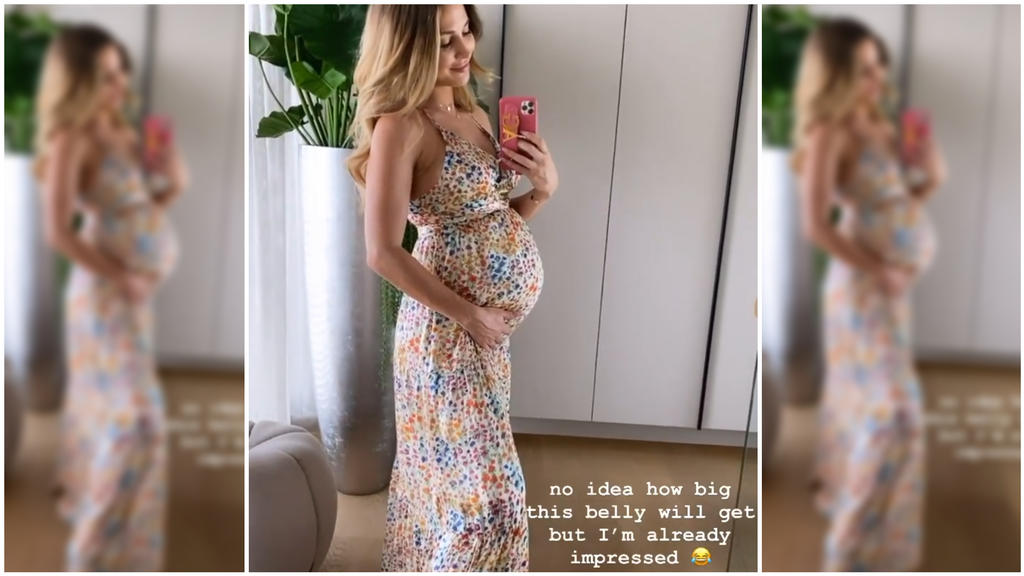 Ann-Kathrin Götze zeigt ihren XXL-Babybauch