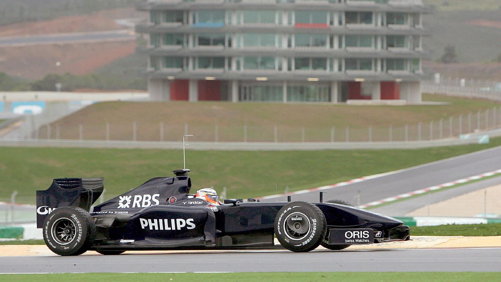 Im Jahr 2009 absolvierte die Formel 1 Testfahrten auf dem Autodromo Internacional do Algarve - hier Nico Hülkenberg in einem Williams