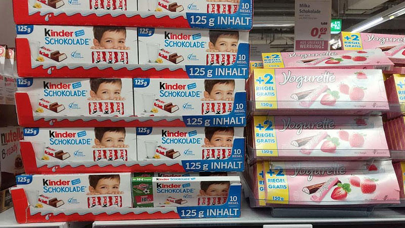 Yogurette und Kinderschokolade sind Mogelpackung des Monats