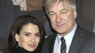 FILE - In this Feb. 20, 2020 file photo, Hilaria Baldwin, left, and Alec Baldwin attend the Broadway opening night of "West Side Story" in New York. Alec Baldwin returns as host of the game show "Match Game," Sunday on ABC. (Photo by Greg Allen/Invision/AP, File)