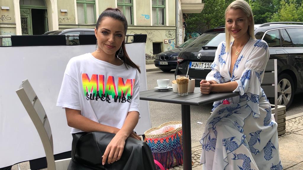 Anne Menden und Valentina Pahde am Set von GZSZ.