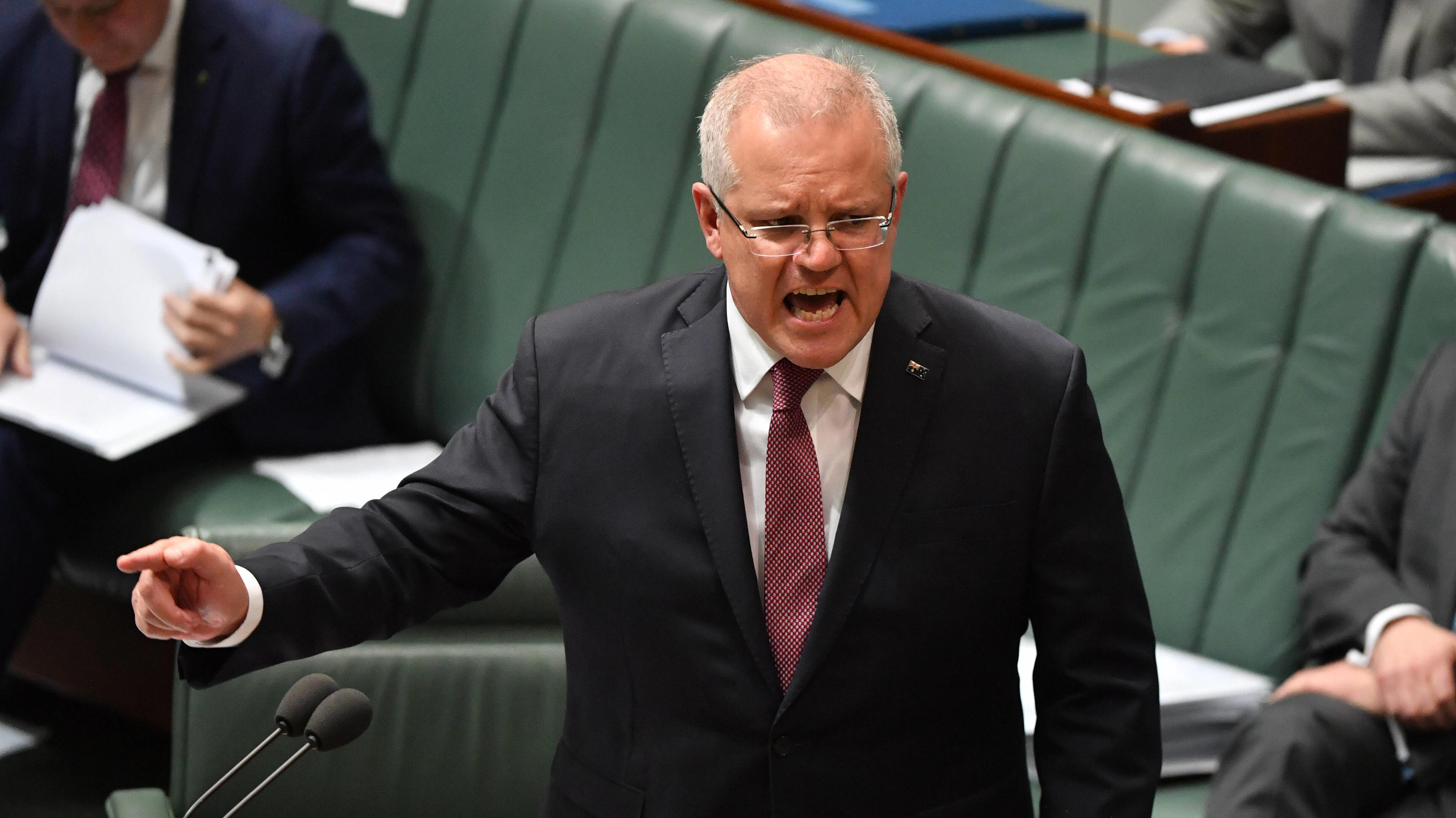 QUESTION TIME, Prime Minister Scott Morrison during Question Time in the House of Representatives at Parliament House in Canberra, Thursday, June 18, 2020.  ACHTUNG: NUR REDAKTIONELLE NUTZUNG, KEINE ARCHIVIERUNG UND KEINE BUCHNUTZUNG CANBERRA ACT AUS