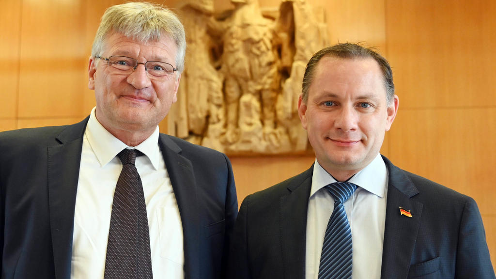 Keine Freunde: Die AfD-Vorsitzenden Jörg Meuthen und Tino Chrupalla
