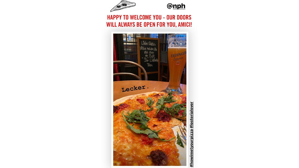 Neil Patrick Harris in der L'Osteria