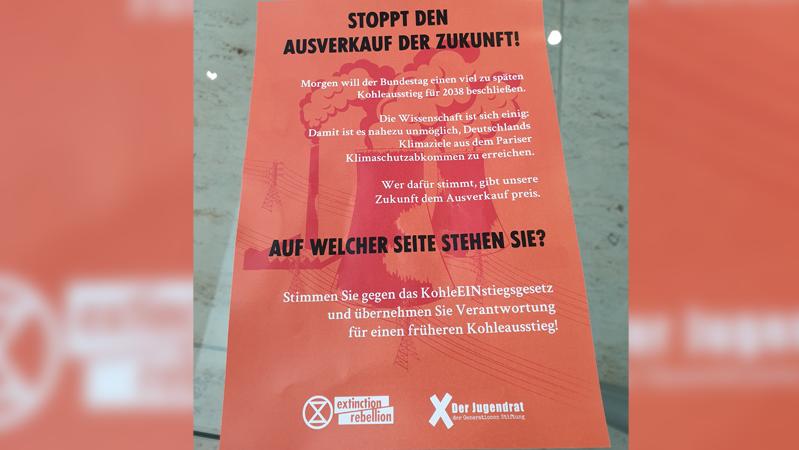 Berlin: Im Bundestag gab es Proteste von Extinction Rebellion