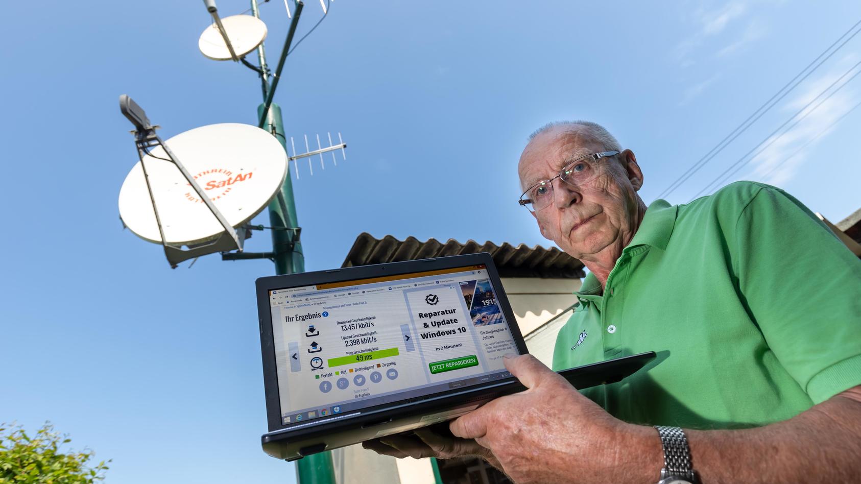 Rentner (75) versorgt Dorf mit Internet und TV