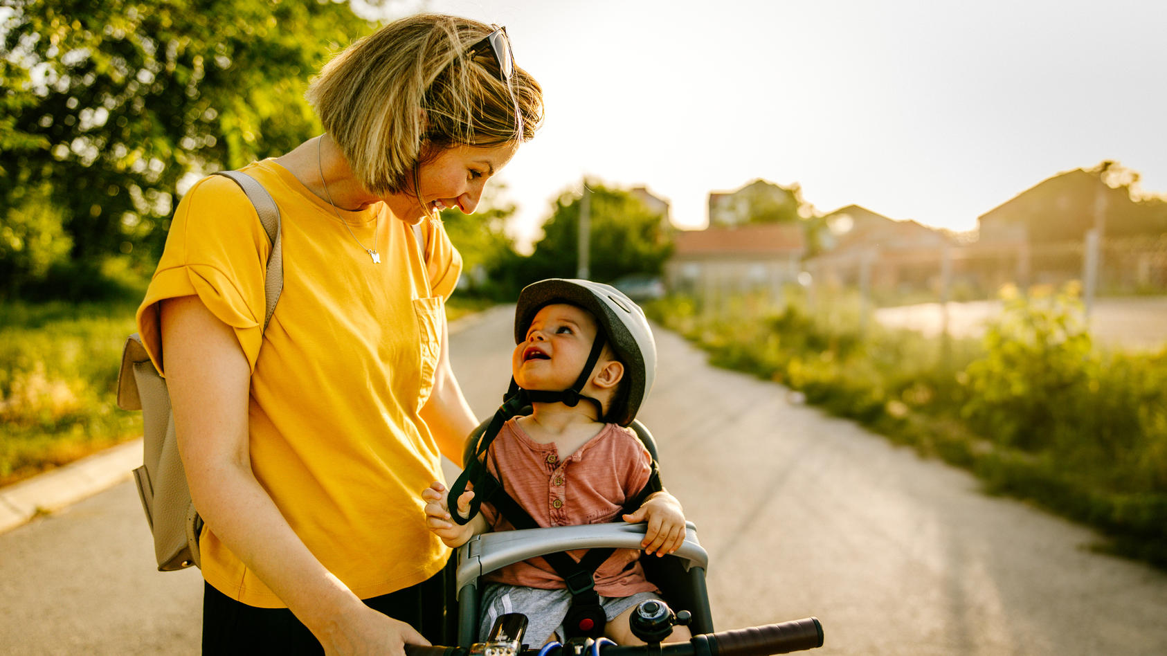 Fahrrad fahren mit Baby Sicher unterwegs mit