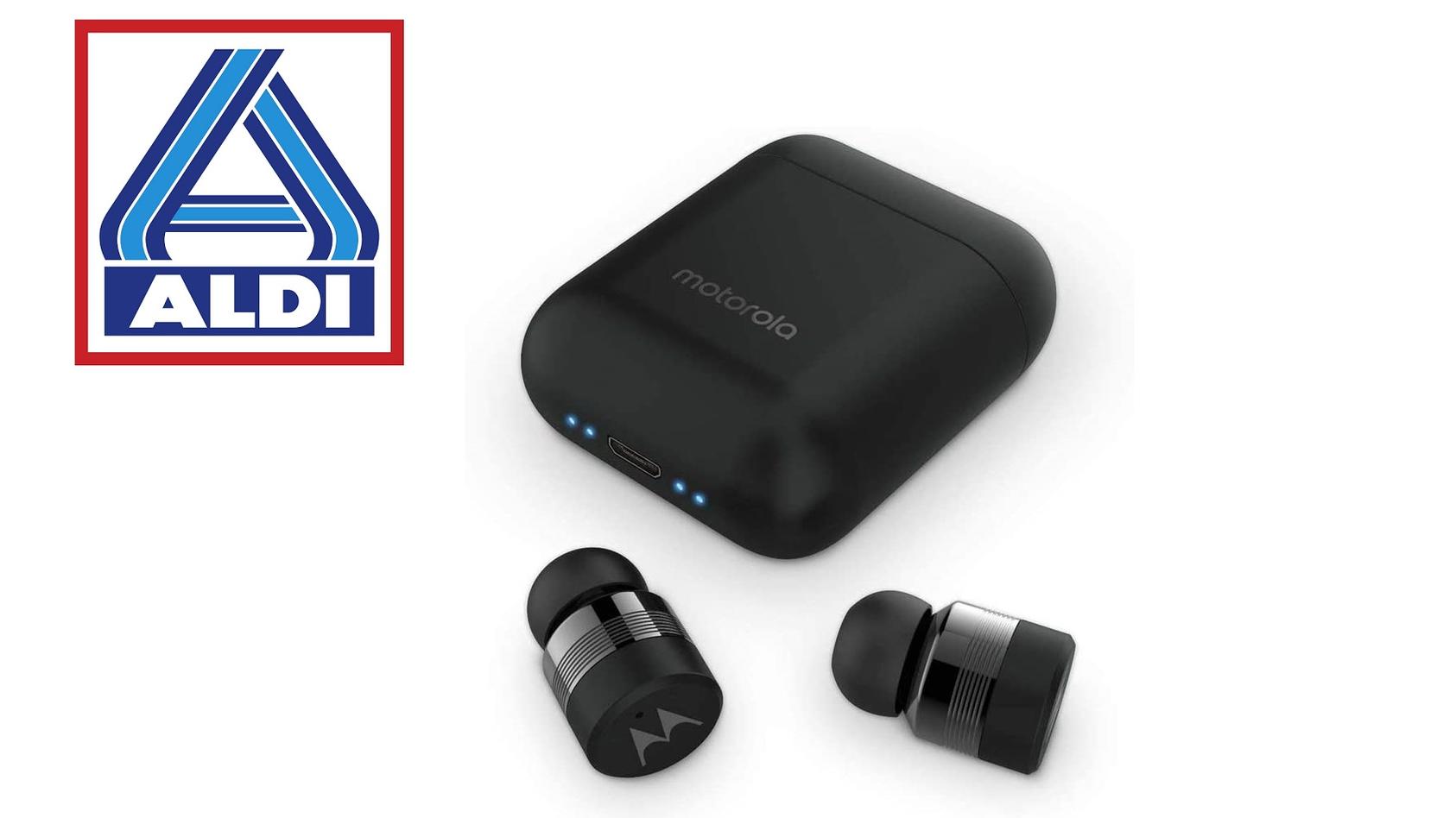 Tragbar Ladebox und Integriertem Mikrofon Motorola VerveBuds 200 10Std Schwarz Bluetooth Sport in Ear Kopfhörer und IP55 Waterproof Kompatibel mit Alexa Siri und Google Assistant 